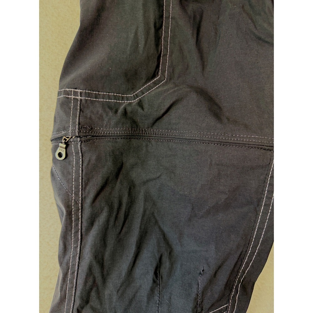 Kuhl Womens Convertible Hiking Pants Black Zip Off at Knee Cargo Size 14 REG - Picture 8 of 8